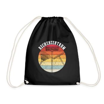 Rechenzentrum Gärtner Retro Garten Gießkanne Garte - Turnbeutel - Schwarz - Vorne