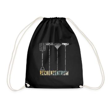 Rechenzentrum Gärtner Retro Garten Gießkanne Vinta - Turnbeutel - Schwarz - Vorne