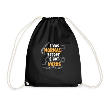 J’étais normal avant d’avoir des vers, de la vermiculture - Sac de sport léger - noir - Devant