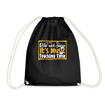Music Teacher Music Teacher - Drawstring Bag - black - Front