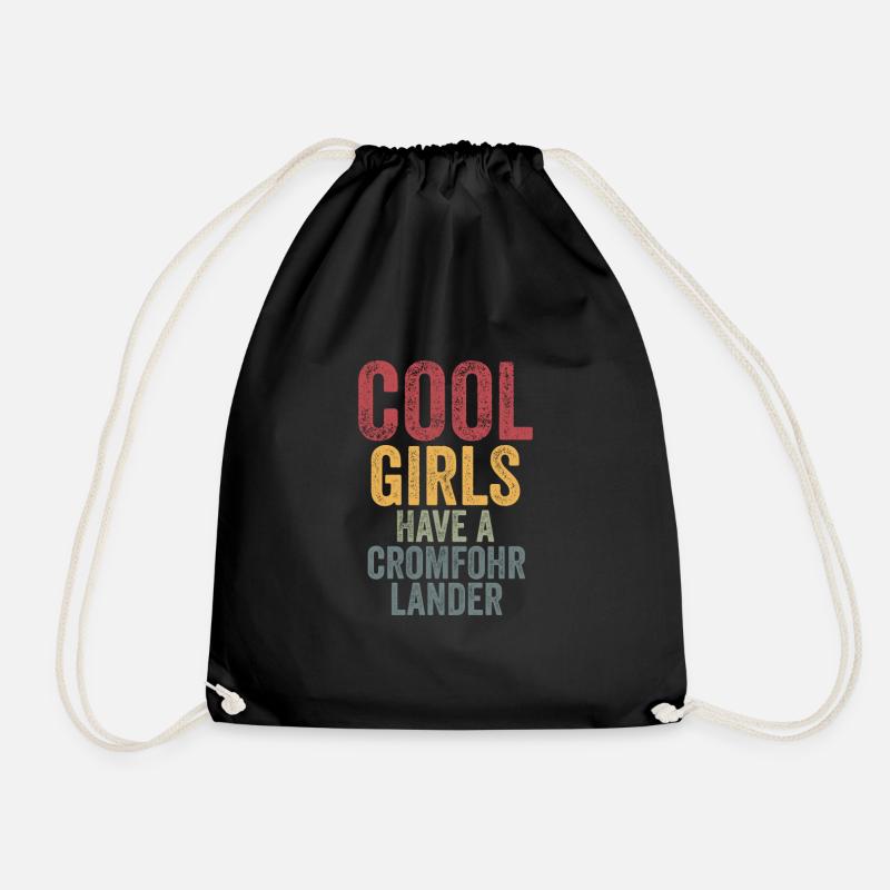 Les filles cool ont un cromfohrlander - Sac de sport léger - noir