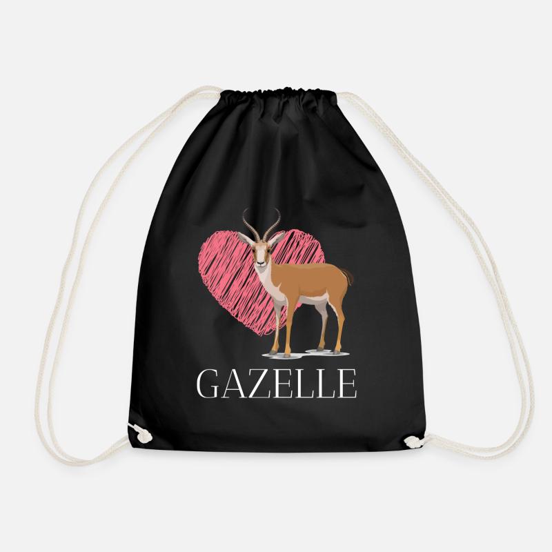 Gazelle - Turnbeutel - Schwarz