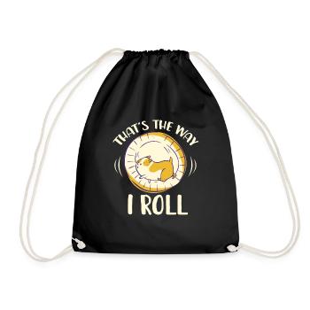 Hamster Gift Hamster Lovers - Drawstring Bag - black - Front