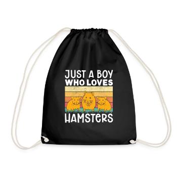 Hamster Gift Hamster Lovers - Drawstring Bag - black - Front