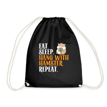 Hamster Gift Hamster Lovers - Drawstring Bag - black - Front