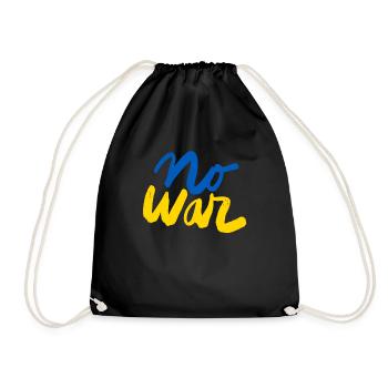 Soutenez l’Ukraine, la paix et non la guerre - Sac de sport léger - noir - Devant