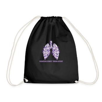 Butterfly Flower Lung - Atemwegstherapeut - Turnbeutel - Schwarz - Vorne