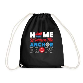 La maison de vacances en bateau de croisière est l’endroit où - Sac de sport léger - noir - Devant
