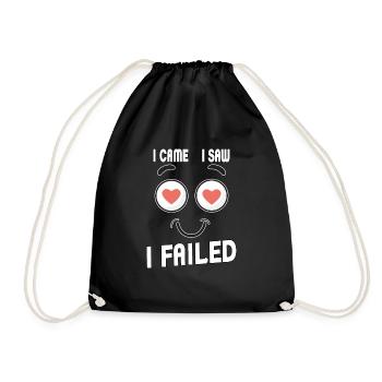 Je suis venu, j’ai vu, j’ai échoué. Je suis venu, j’ai vu et - Sac de sport léger - noir - Devant