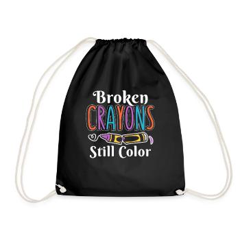 Anxiety Depression Mental Health - Drawstring Bag - black - Front