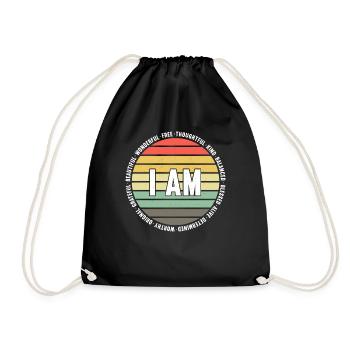 Anxiety Depression Mental Health - Drawstring Bag - black - Front