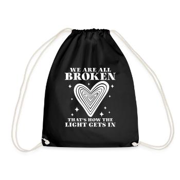 Anxiety Depression Mental Health - Drawstring Bag - black - Front