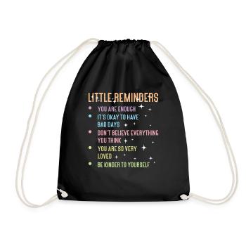 Anxiety Depression Mental Health - Drawstring Bag - black - Front