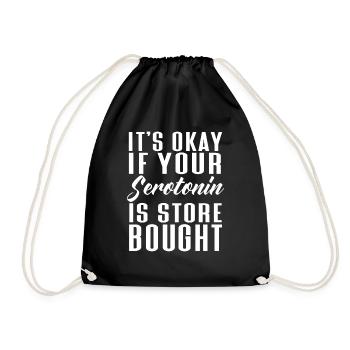 Anxiety Depression Mental Health - Drawstring Bag - black - Front
