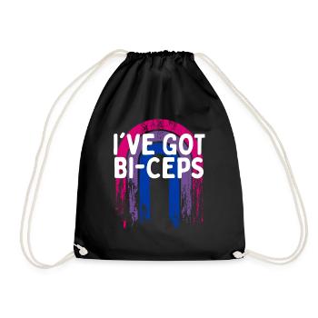 J’ai Bi-Ceps Bisexuel LGBTQ Bi Pride LGBT - Sac de sport léger - noir - Devant