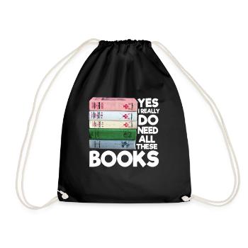 Oui, j’ai vraiment besoin de tout cela - Sac de sport léger - noir - Devant