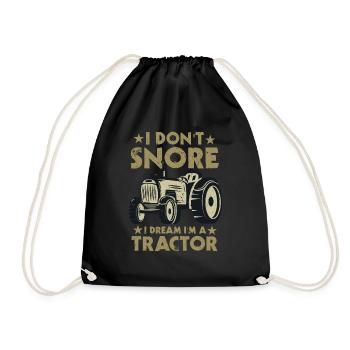 Je ne ronfle pas, je rêve que je - Sac de sport léger - noir - Devant
