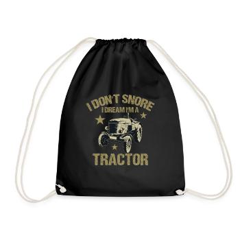 Je ne ronfle pas, je rêve que je - Sac de sport léger - noir - Devant