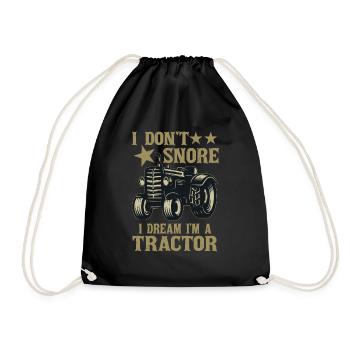 Je ne ronfle pas, je rêve que je - Sac de sport léger - noir - Devant