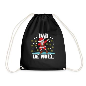 December Christmas Dab Dabbing Love Christmas - Turnbeutel - Schwarz - Vorne