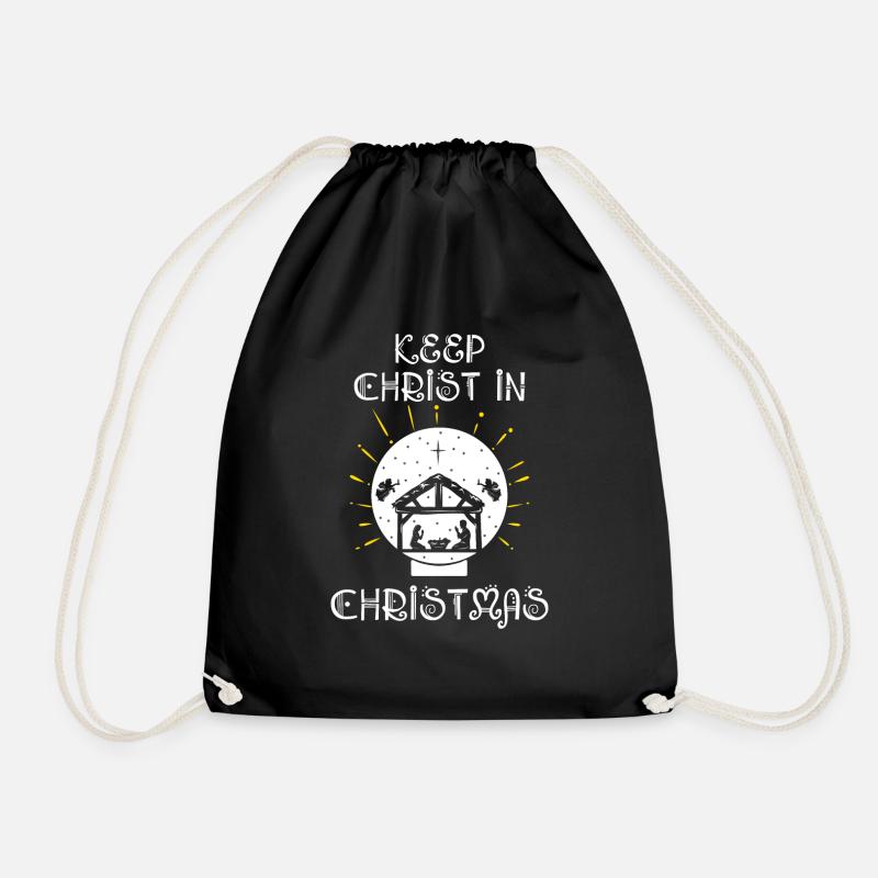 Keep Christ In Christmas December 2022 Jesus - Turnbeutel - Schwarz