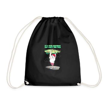 Ironique Père Noël Noël C’est votre anniversaire - Sac de sport léger - noir - Devant