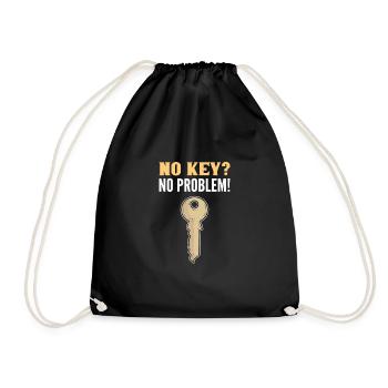 Pas de clé ? Aucun problème. Crochetage de serrure. - Sac de sport léger - noir - Devant