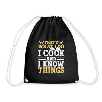 C’est ce que je fais, je cuisine, et je sais - Sac de sport léger - noir - Devant