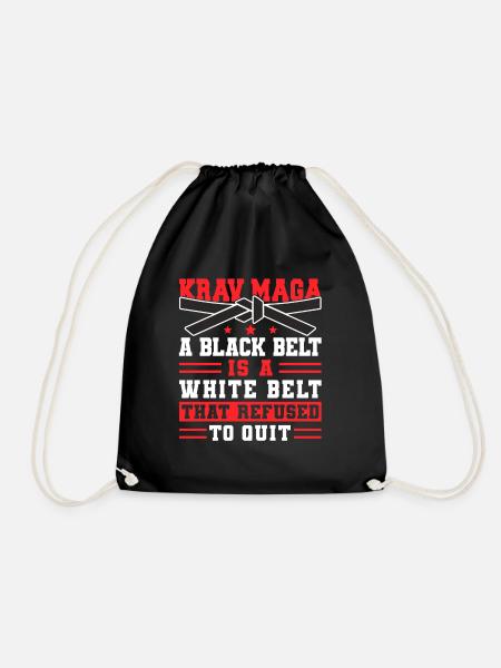 Krav Maga Apparel Israeli Self - Turnbeutel - Schwarz