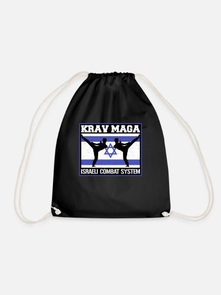 Krav Maga Apparel Israeli Self - Turnbeutel - Schwarz