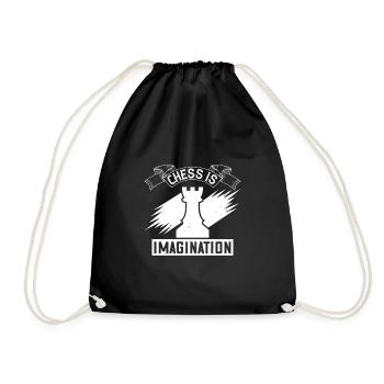 Chess is imagination - Drawstring Bag - black - Front