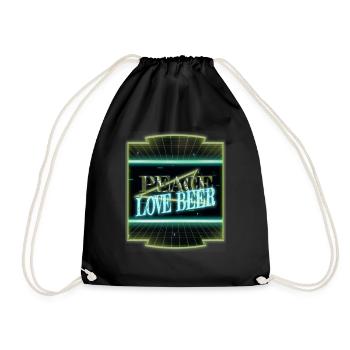 Hippie Bday Beer Funny Best Desaign Beer Pong - Sac de sport léger - noir - Devant