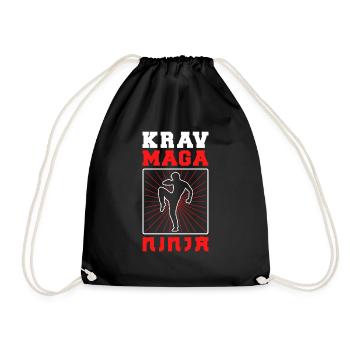 Krav Maga Apparel Israeli Self - Turnbeutel - Schwarz - Vorne