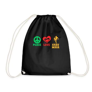 Krav Maga Apparel Israeli Self - Drawstring Bag - black - Front