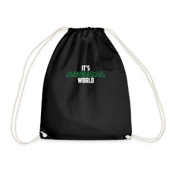 It's Accrual World Funny Accounting CPA Accountant - Drawstring Bag - black - Front
