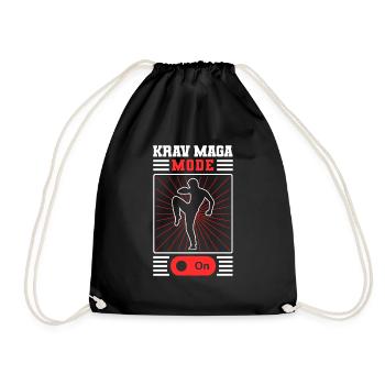 Krav Maga Apparel Israeli Self - Drawstring Bag - black - Front