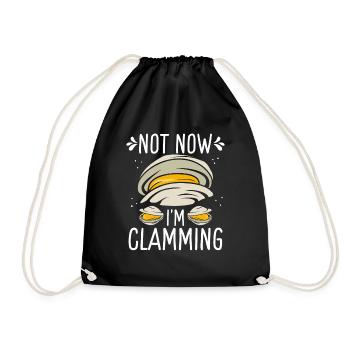 Palourde Non maintenant Im clamming Rake Clam DiggerClam Non non - Sac de sport léger - noir - Devant