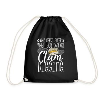 Palourde qui a besoin de sommeil quand vous pouvez aller clamper - Sac de sport léger - noir - Devant