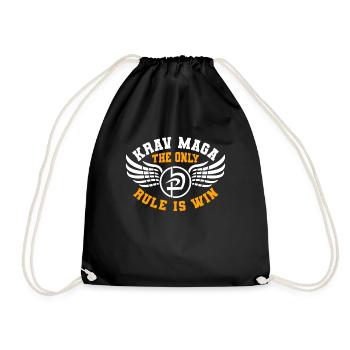 Krav Maga Apparel Israeli Self - Drawstring Bag - black - Front