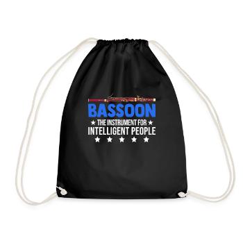 Instrument de basson pour les gens intelligents Bassoniste - Sac de sport léger - noir - Devant