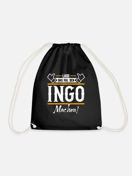 Ingo Geschenkidee Geschenk Geburtstag - Turnbeutel - Schwarz