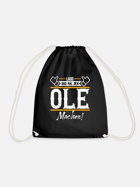 Ole Geschenkidee Geschenk Geburtstag - Turnbeutel - Schwarz