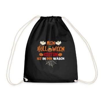 Mein Halloween Kostüm ist in der Wäsche - Turnbeutel - Schwarz - Vorne