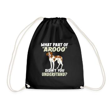 Français Bretagne Épagneul Epagneul Breton Cadeau - Sac de sport léger - noir - Devant