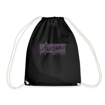Génial depuis 1963 Anniversaire Vintage Cadeaux - Sac de sport léger - noir - Devant