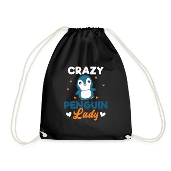 King Penguin Emperor Penguin Penguin Gift - Drawstring Bag - black - Front