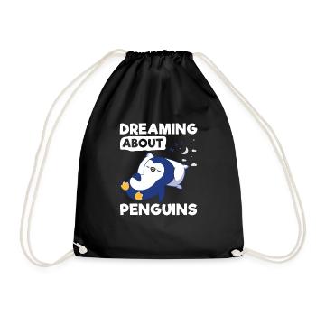King Penguin Emperor Penguin Penguin Gift - Drawstring Bag - black - Front