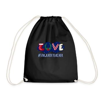 Amour Noël Élève enseignant de cinquième année - Sac de sport léger - noir - Devant