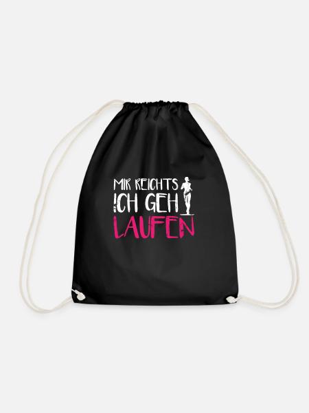 Mir Reichts Ich Geh Laufen Damen Läuferin Joggen - Turnbeutel - Schwarz