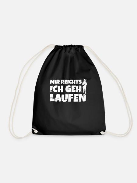 Mir Reichts Ich Geh Laufen Damen Läuferin Joggen - Turnbeutel - Schwarz